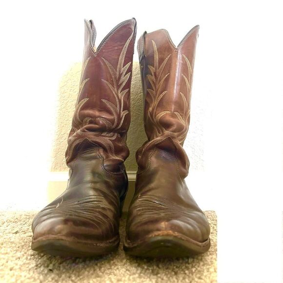 Nocona Brown Western Cowboy Boots - Picture 5 of 5